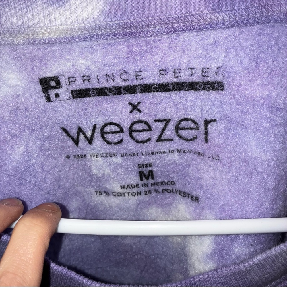 Tie-Dye Cropped Weezer Pullover - Women’s Size Medium - Picture 4 of 6